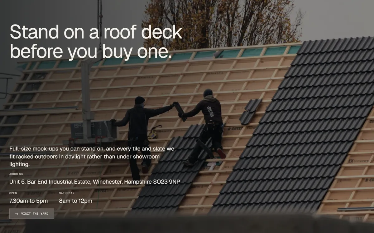 Getting in touch, on the live site